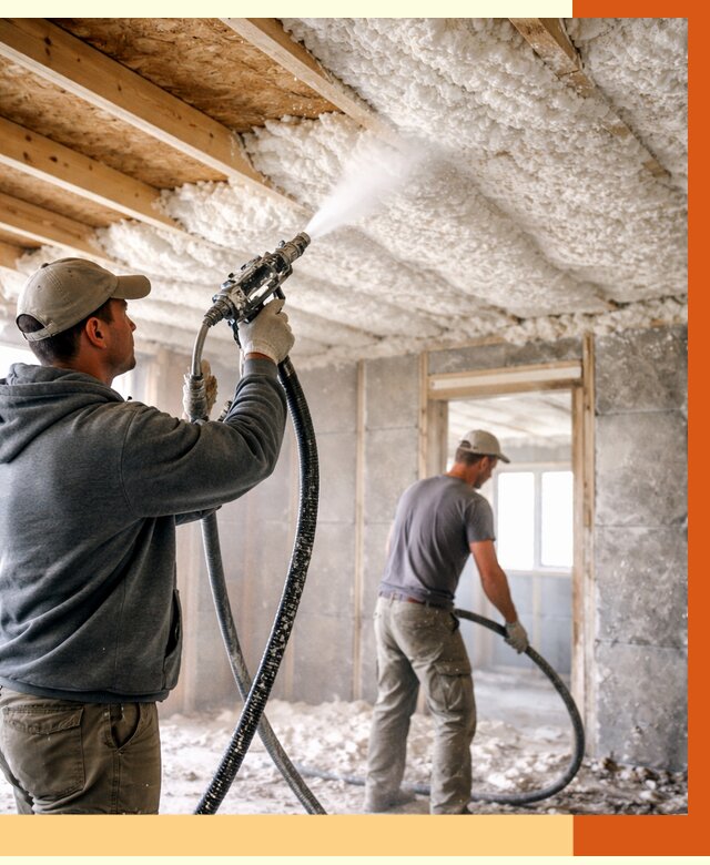 Утепление пеноизолом в Ржеве от 1645 руб./м2 под ключ | ТепломастерРжв