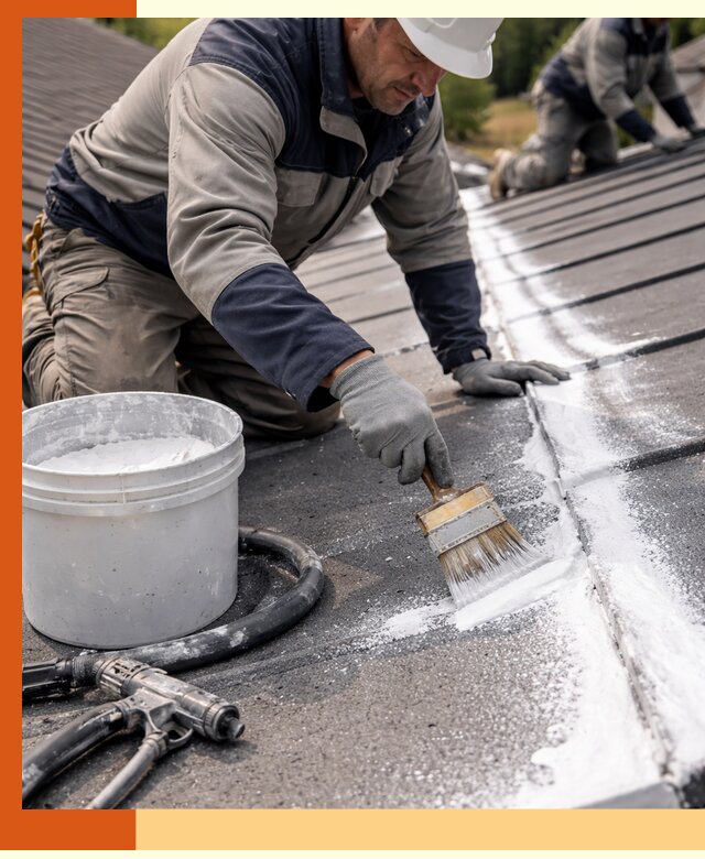 Утепление кровли жидкой теплоизоляцией в Ржеве