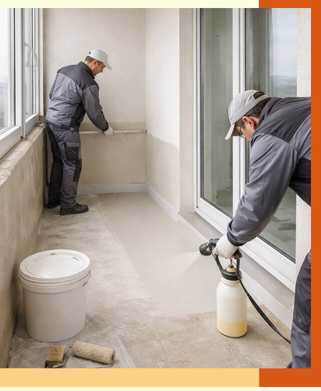 Утепление балкона жидкой теплоизоляцией в Ржеве от 5910 руб./м2 | ТепломастерРжв