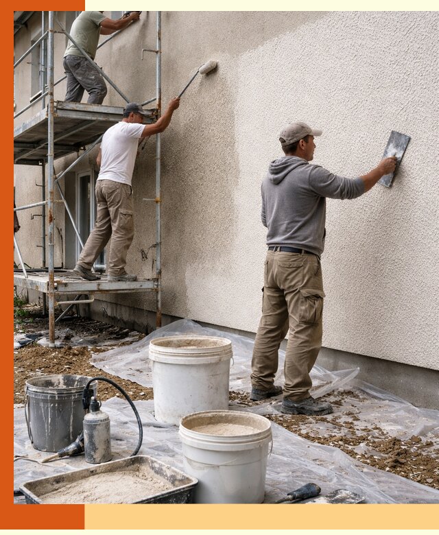 Утепление фасада жидкой пробкой в Ржеве