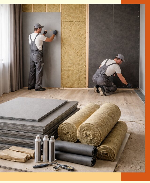 Шумоизоляция дома в Ржеве от 4626 руб/м2 — комплексная звукоизоляция под ключ | ТепломастерРжв