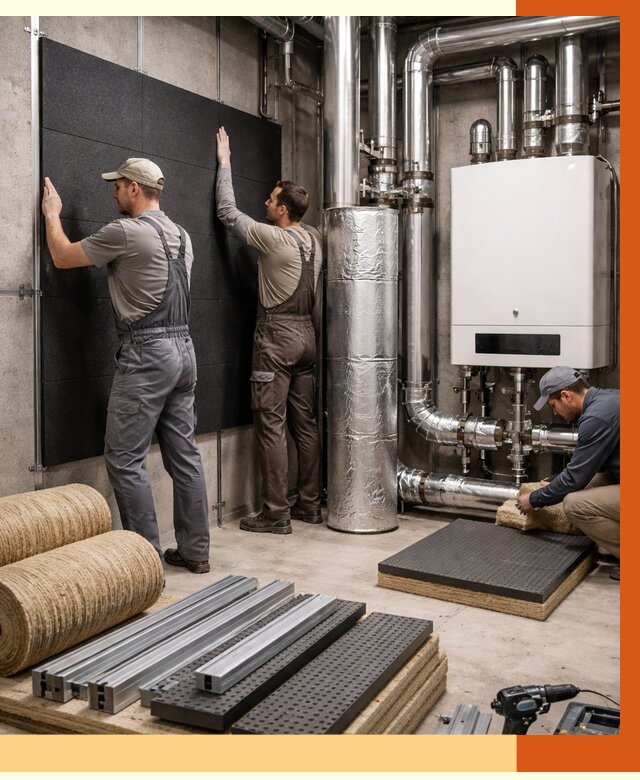 Шумоизоляция котельной в Ржеве от 6681 руб. под ключ | Профессиональная звукоизоляция — ТепломастерРжв