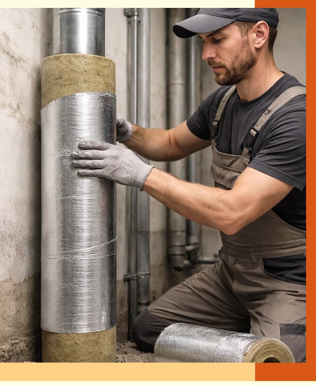 Шумоизоляция труб в Ржеве от 1233 руб. — шумоподавление и звукоизоляция труб | ТепломастерРжв