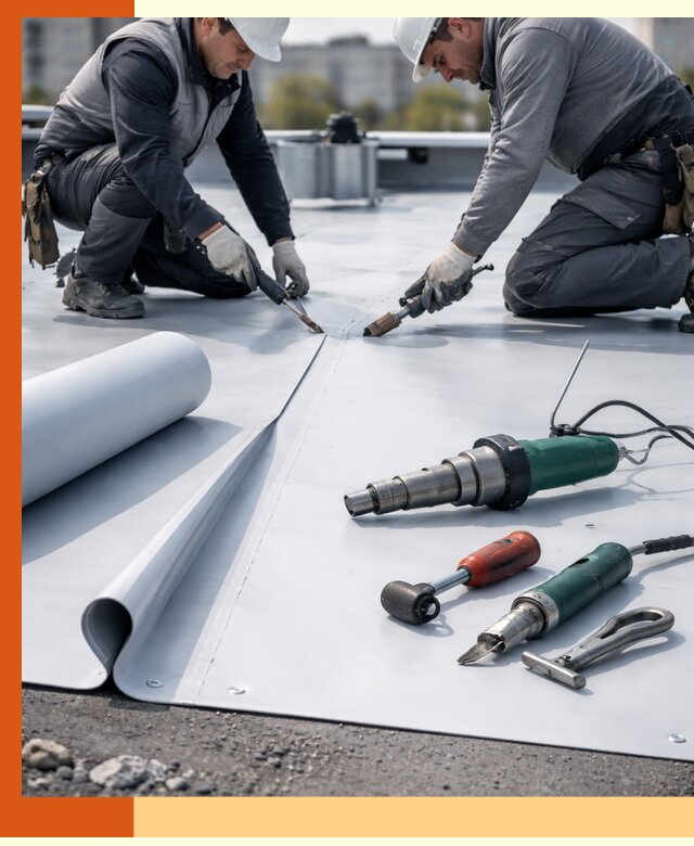 Гидроизоляция мембранной кровли в Ржеве: монтаж и ремонт быстро
