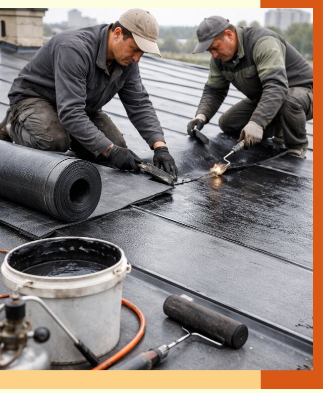 Гидроизоляция фальцевой кровли в Ржеве от 7709 руб. под ключ | ТепломастерРжв