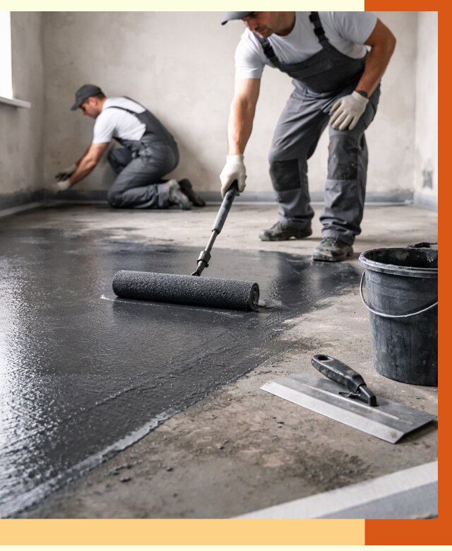 Профессиональная гидроизоляция пола в Ржеве от 8737 руб. под ключ | ТепломастерРжв
