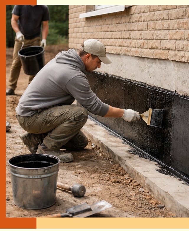 Гидроизоляция цоколя домов и зданий в Ржеве эффективными методами