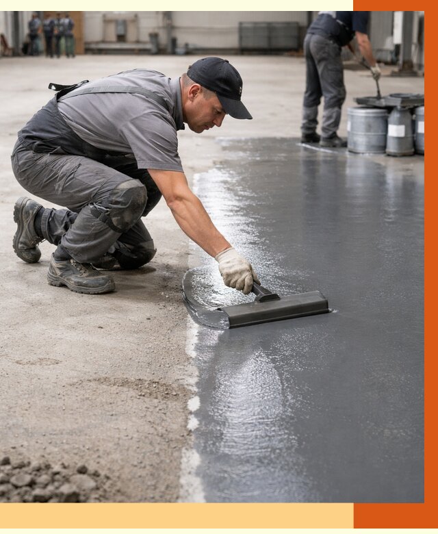 Гидроизоляция промышленного пола в Ржеве от 1233 руб./м2 — ТепломастерРжв специалисты под ключ