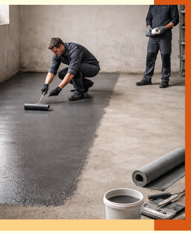 Гидроизоляция гаражного пола в Ржеве от 3598 руб./м² — ТепломастерРжв профессионально