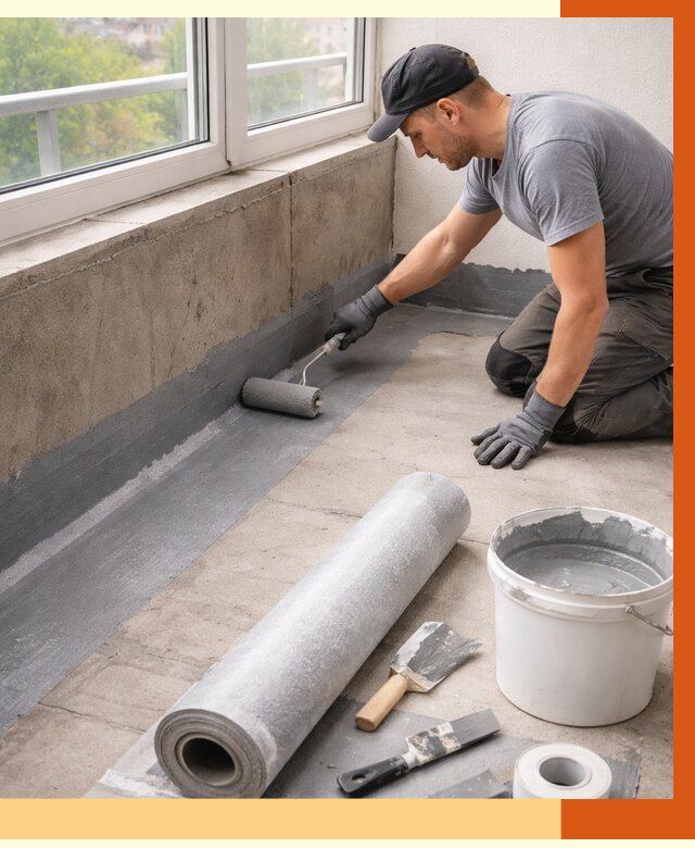 Профессиональная гидроизоляция балкона в Ржеве от 4317 руб. | ТепломастерРжв