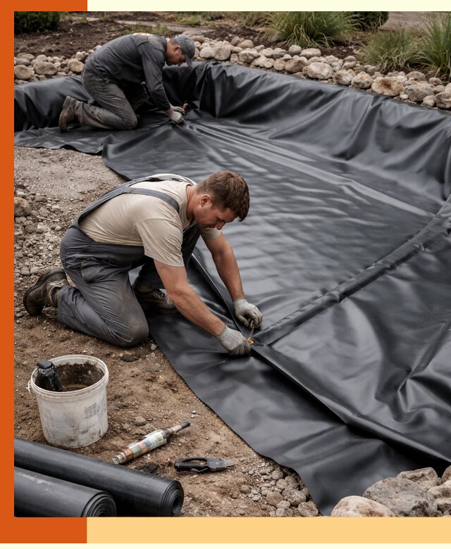 Гидроизоляция пруда в Ржеве: надежная защита и герметизация