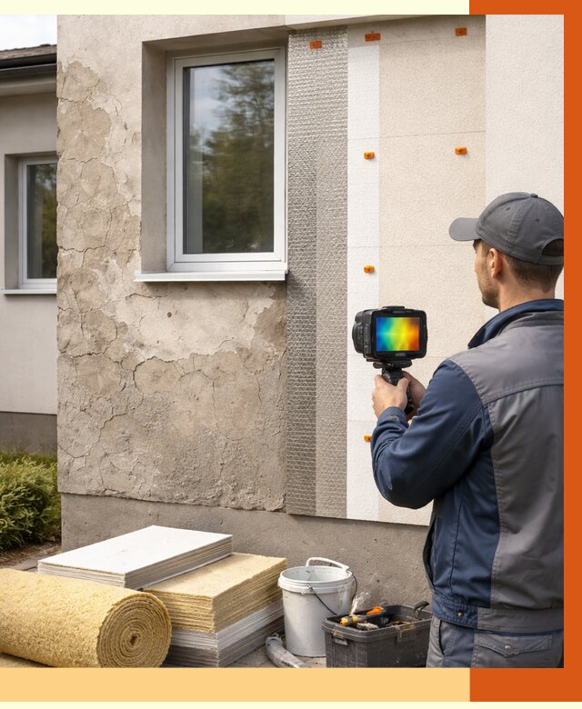 Тепловизионное обследование фасада в Ржеве от 4626 руб. под ключ | ТепломастерРжв