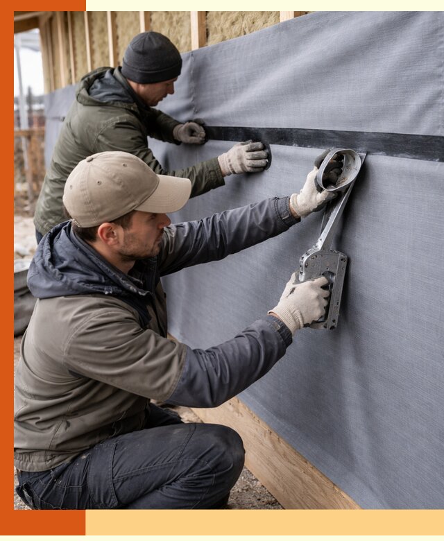 Монтаж ветроизоляции зданий и конструкций в Ржеве