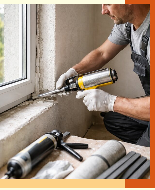 Герметизация стыков и примыканий в Ржеве от 1233 руб. под ключ | ТепломастерРжв