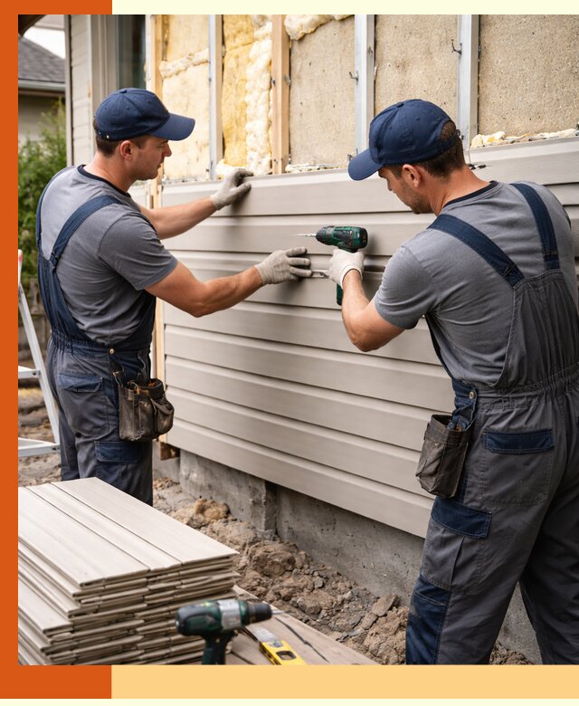 Монтаж сайдинга после утепления в Ржеве качественно и надежно